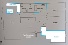 
                                                                                        Vente
                                                                                         3/4 pièces VUE MER Parc Coromandel a  vendre a rénover