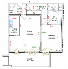 
                                                                                        Vente
                                                                                         Appartement de 2 pièces avec balcon - Paris 5ème