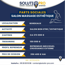 
                                                                                        Vente
                                                                                         Centre de Bien-Être Esthétique / SPA