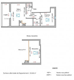 
                                                                                        Vente
                                                                                         Appartement 3 pièces loué nu