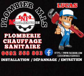 
                                                                                        Travaux, bricolage, jardinage
                                                                                         PRESTATAIRE DE SERVICES PLOMBERIE/SANITAIRE