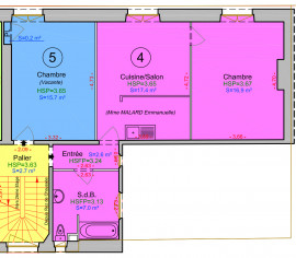 
                                                                                        Vente
                                                                                         Saint-Dominique - Appartement 3 pièces