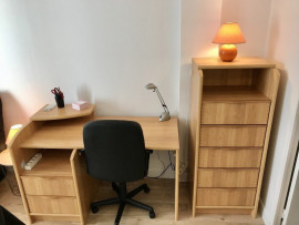 
                                                                                        Location
                                                                                         Studio meublé de 25 m² avec 1 pièce