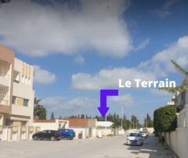 
                                                                                        Vente
                                                                                         Terrain sis à La soukra Pour Promoteur Immobilier