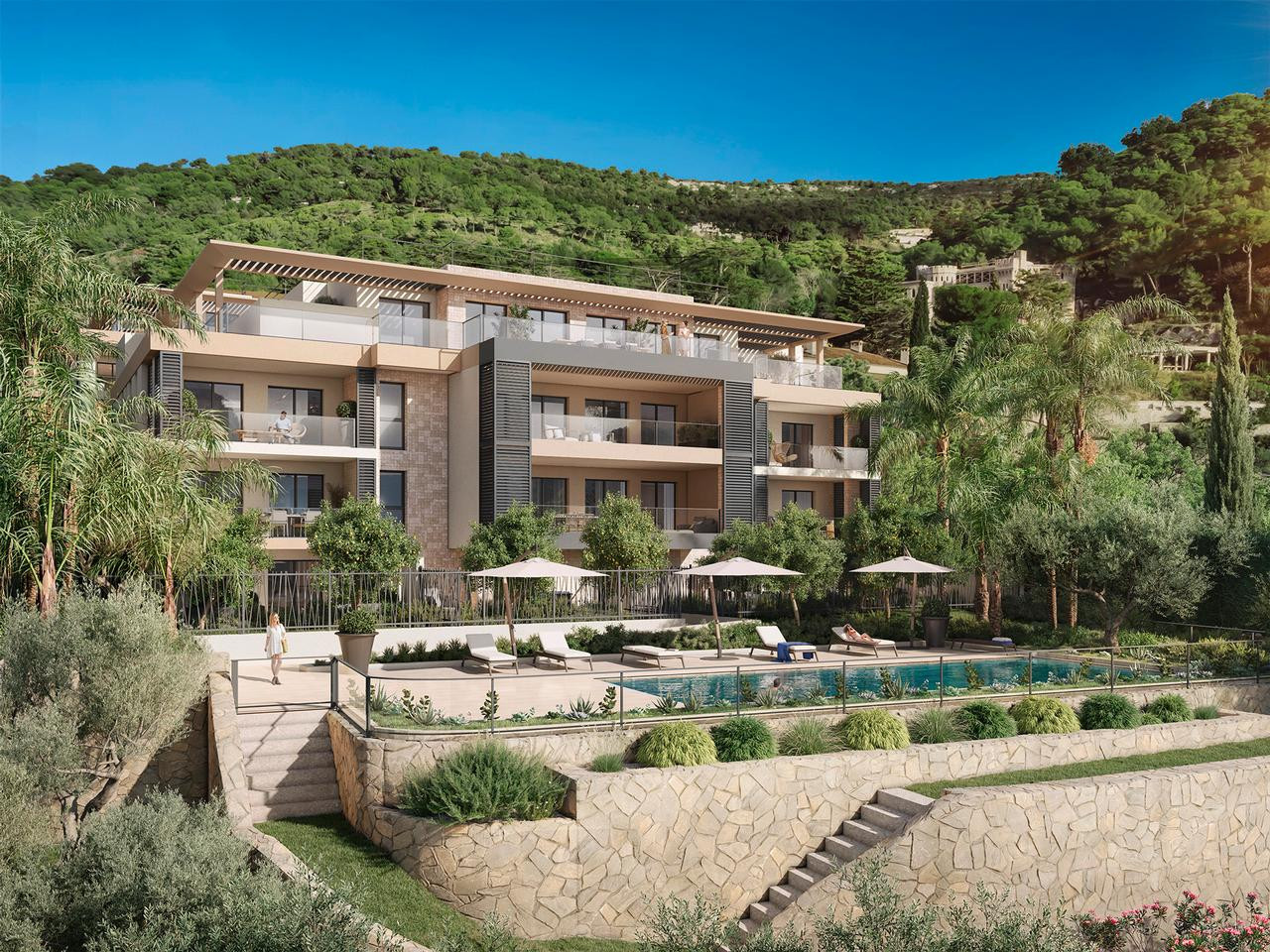 
                                                Vente
                                                 3 pieces dans Programme neuf Eze cote azur avec vue mer