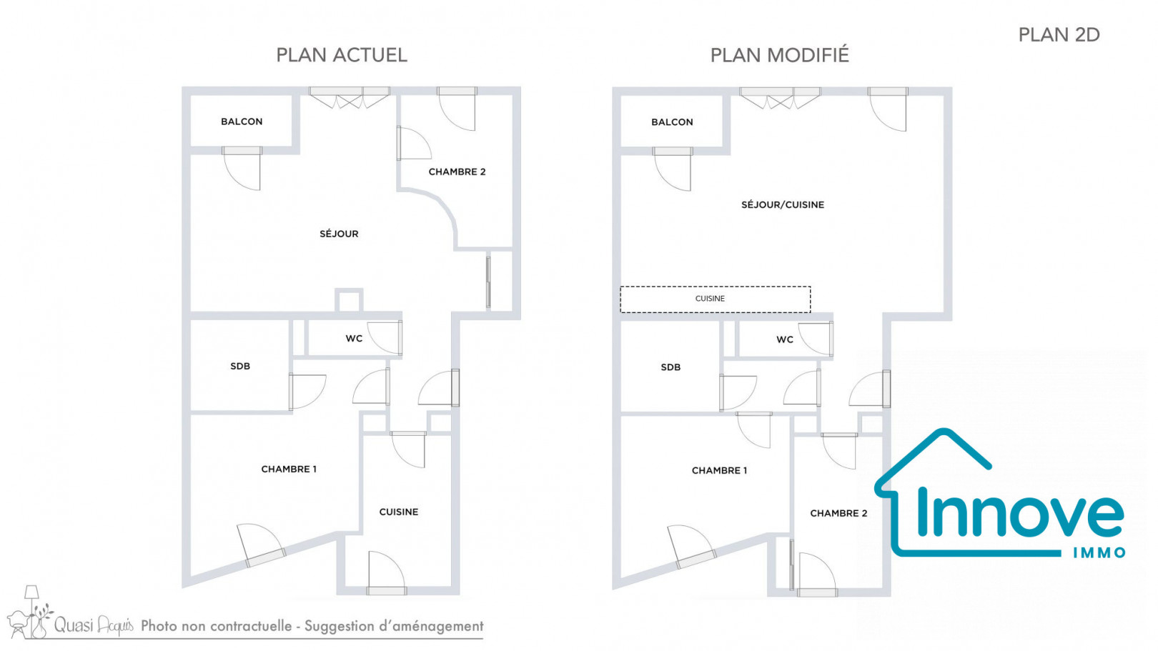 
                                                Vente
                                                 3p en bon état, calme et traversant, balcon, DPE D. Résidence