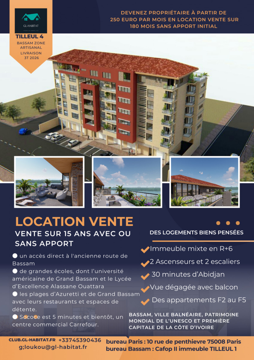 
                                                Vente
                                                 Appartement de 150 m2 de 3 pièces 2 chambres