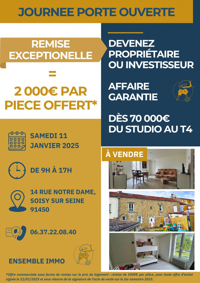 
                                                Vente
                                                 APPARTEMENT ET MAISON