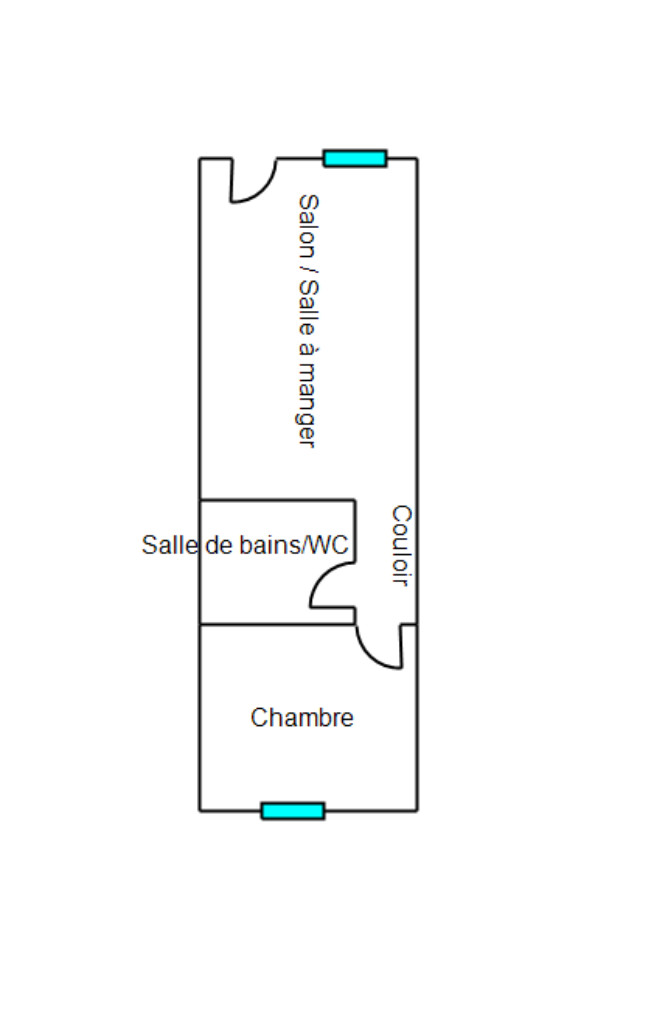 
                                                Location
                                                 Appartement T2 30 m2 Centre ville Castillon la bataille