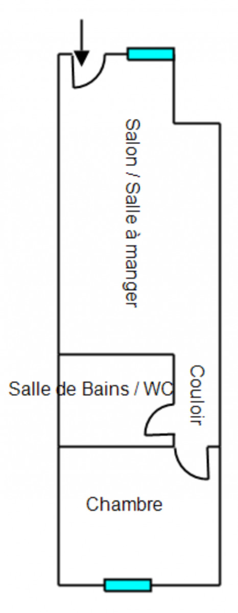 
                                                Location
                                                 Appartement T2 avec grand jardin Centre Castillon la Bataille