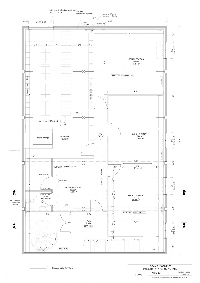 
                                                Location
                                                 Bureau 20m² (2 dispos) + stockage