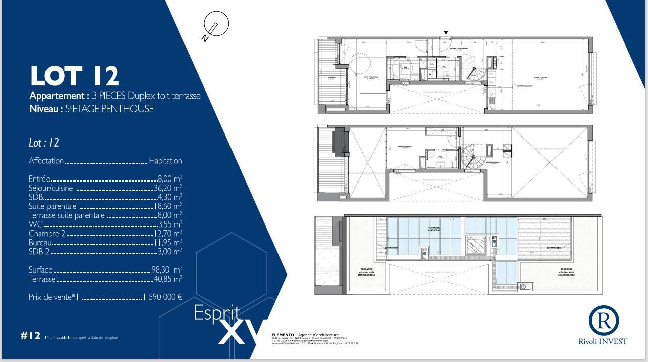 
                                                Vente
                                                 Duplex avec Rooftop privé