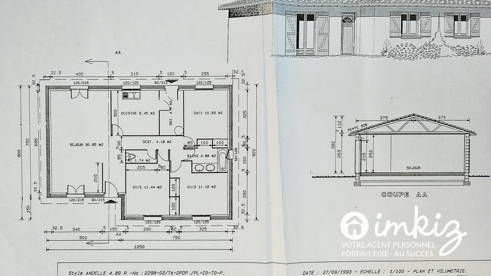 
                                                Vente
                                                 Maison 4 pièces