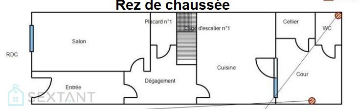 
                                                Vente
                                                 Maison de ville 7 pièces avec terrasse et balcon en cours de rénovation