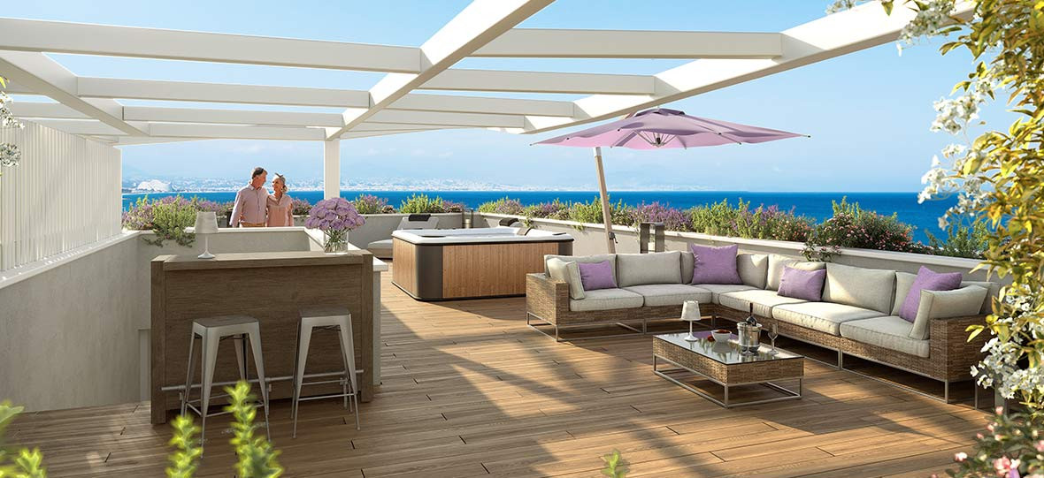 
                                                Vente
                                                 Programme neuf 4 pièces dernier etage avec vue mer Antibes val claret