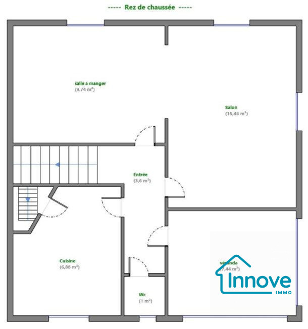 
                                                Vente
                                                 Quartier Pervenches : Maison avec 2 chambres, combles et sous-so