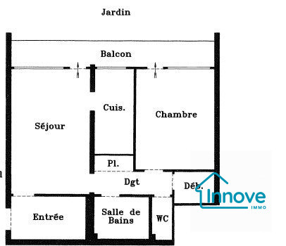 
                                                Vente
                                                 Rive droite : 2 pièces avec balcon plein sud