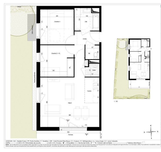 
                                                Vente
                                                 T3 NEUF EN VEFA 64M² +  ET JARDIN 80M² LA BAULE